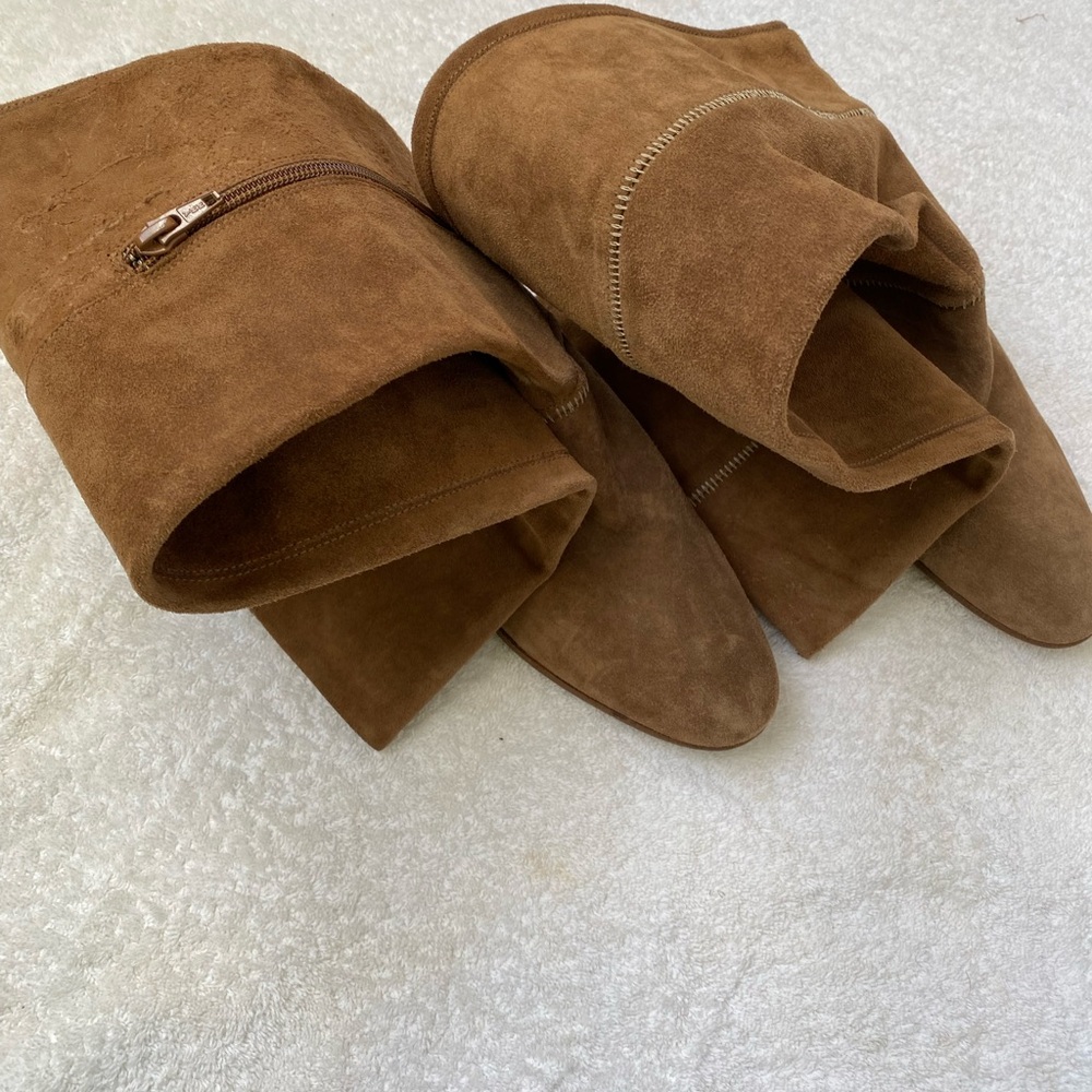 NWT Free People Tan Suede Over-the-Knee Boots - Picture 11 of 14